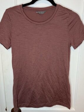 Icebreaker Women's Short-Sleeve Crew Tee in Dusty Rose